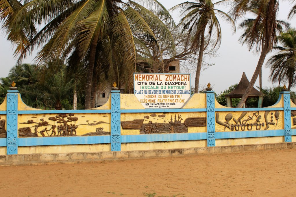 This photo shows part of the Zomachi Memorial